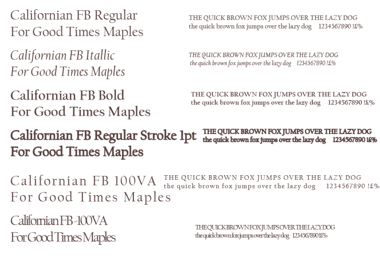 typeface